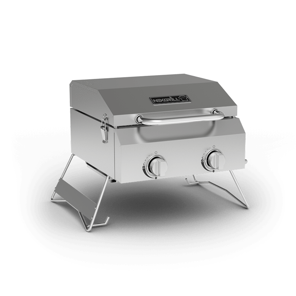 2-Burner Portable Propane Gas Table Top Grill