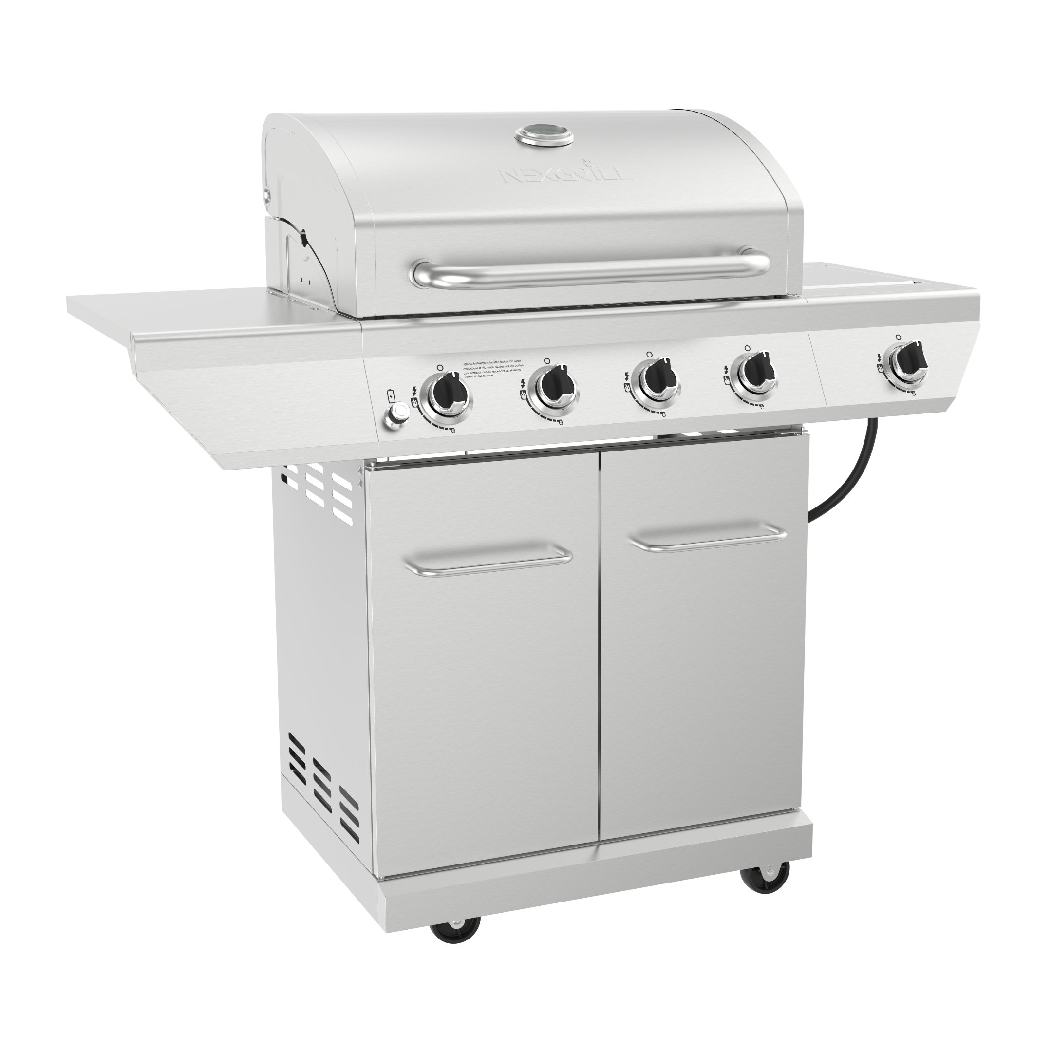 4-Burner Gas Grill with Side Burner